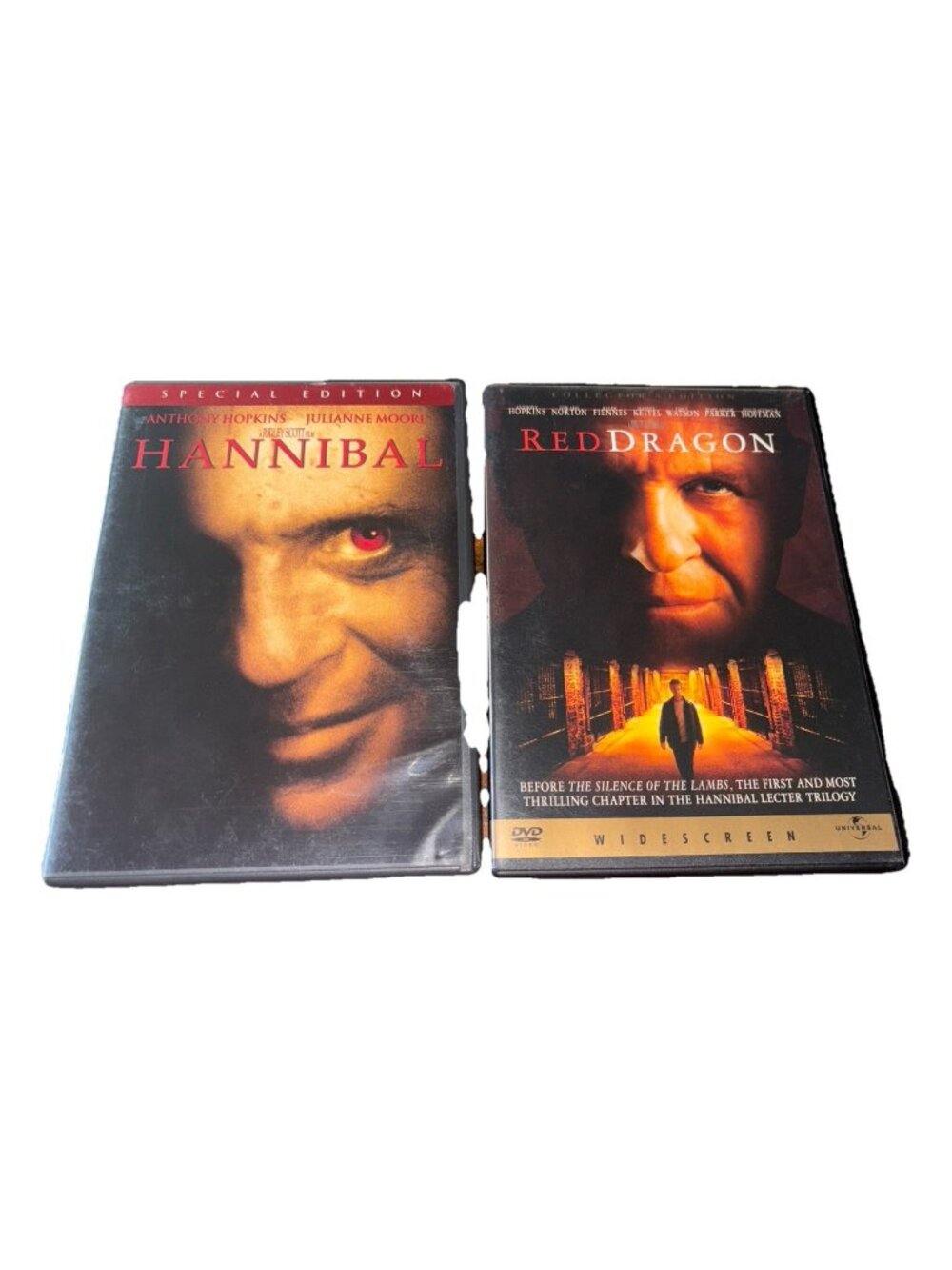 Hannibal (DVD, 2001, 2-Disc Set, Special Edition) + Red Dragon Widescreen